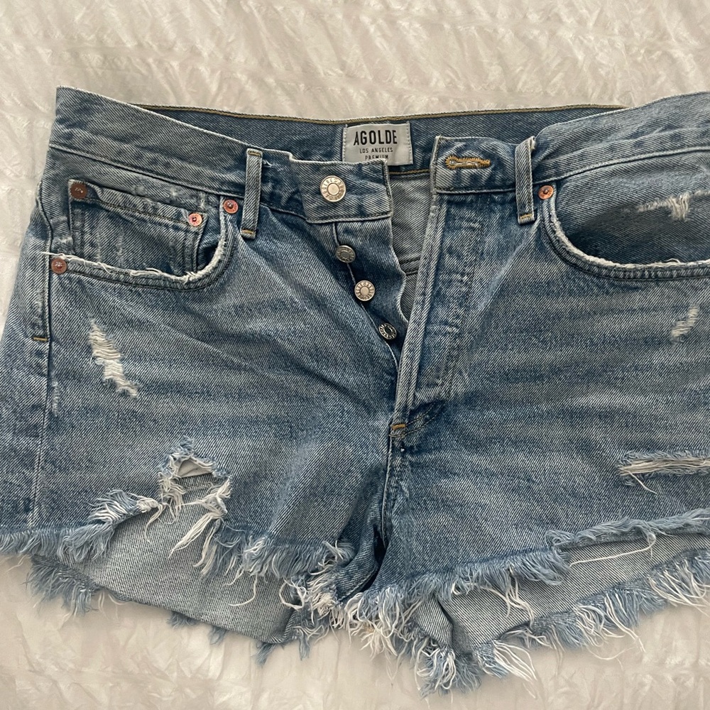 Algode Jean shorts premium denim by Agolde worn twice. Size 27